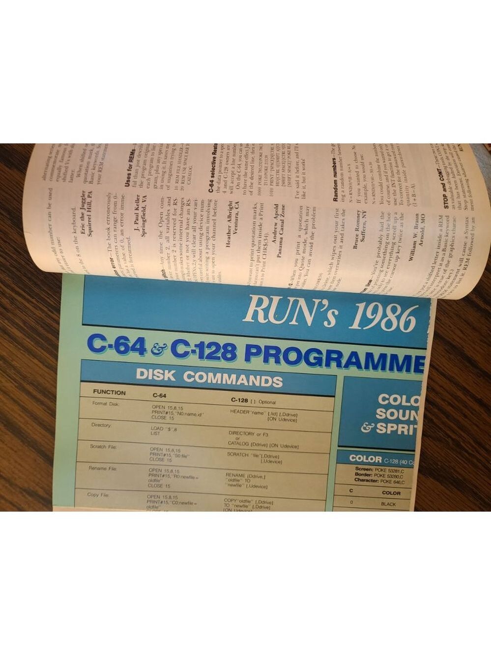 1986 RUN Commodore C-128/C-64 Magazine Special Issue - Picture 4 of 6